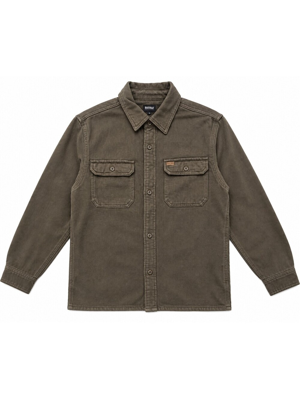 Buffalo David Bitton Scotsonny Men’s Large Chocolate Cotton Overshirt Shacket